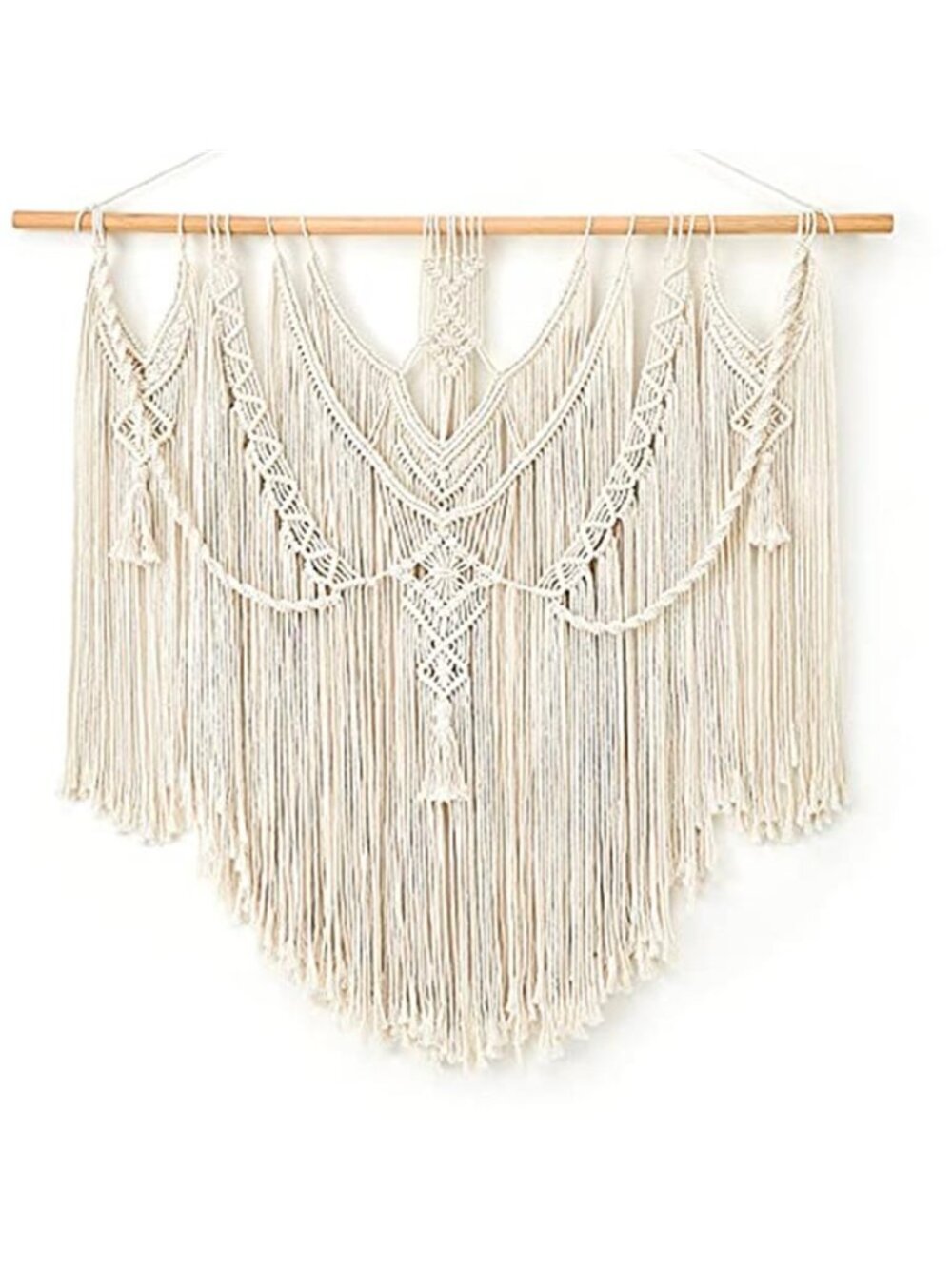 Macrame Wall Hanging Boho Home Decor Chic Woven Decoration for Bedroom